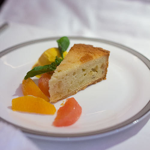 Singapore Airlines Suites SQ12 SIN-NRT Citrus Tart