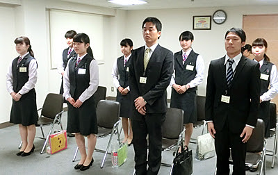 平成28年度 津松菱 新入社員入社式を行いました 松菱ブログ ここが ええわさ