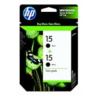 HP 15 C6653FN#140 Ink Cartridge, Twin Pack-Black