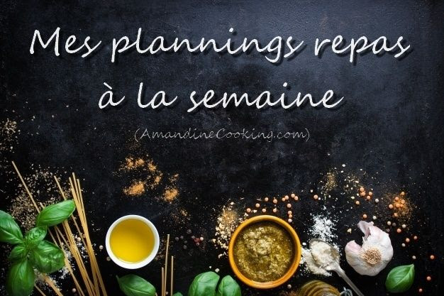 Mes Plannings Repas à La Semaine 4 Exemples De Semaine Type