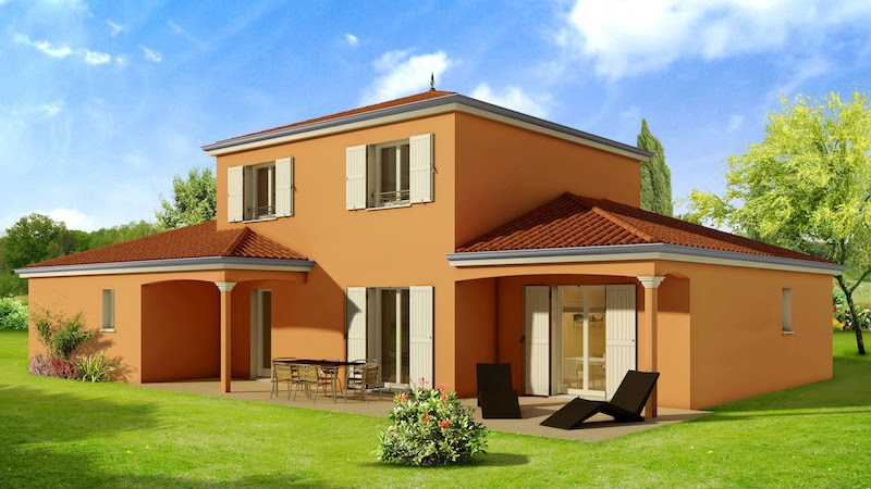  maison  moderne  couleur 