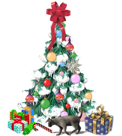 Christmas tree with presents