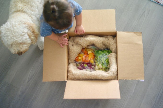 Thistle Baby sends pre-measured ingredients and recipes to parents who want to make their own baby food.