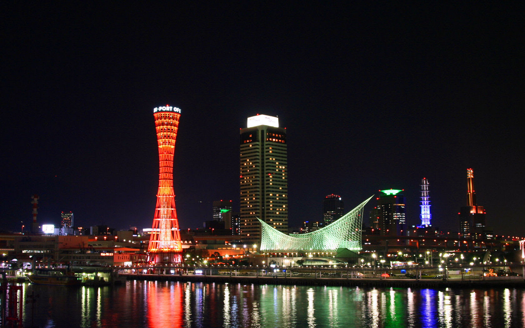 メリケンパークの夜景 神戸夜景壁紙 無料壁紙 神戸の夜景情報11 神戸夜景壁紙ブログ