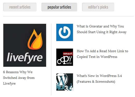 Popular Posts Example Popular Posts Example