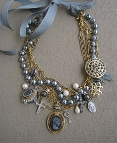 Vintage Assemblage Choker by MorticiaSnow