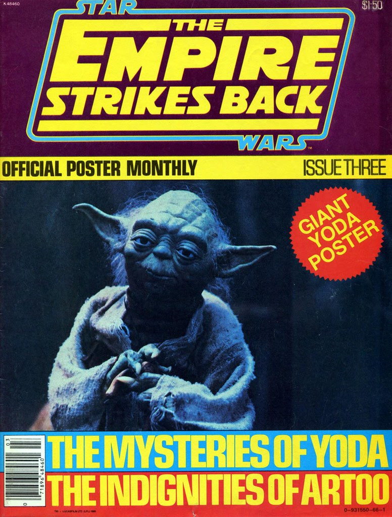 star wars empire strikes back poster magazine issue 3 yoda 1980
