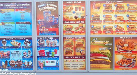 restaurant fast food menu mcdonalds dq bk hamburger pizza