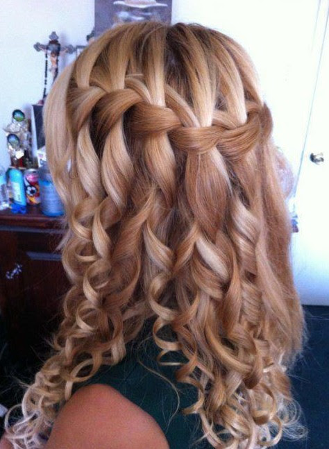 Beautiful Cascade/Waterfall Braid Hairstyles Gallery