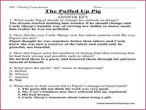  3rd grade reading comprehension worksheets multiple choice worksheet