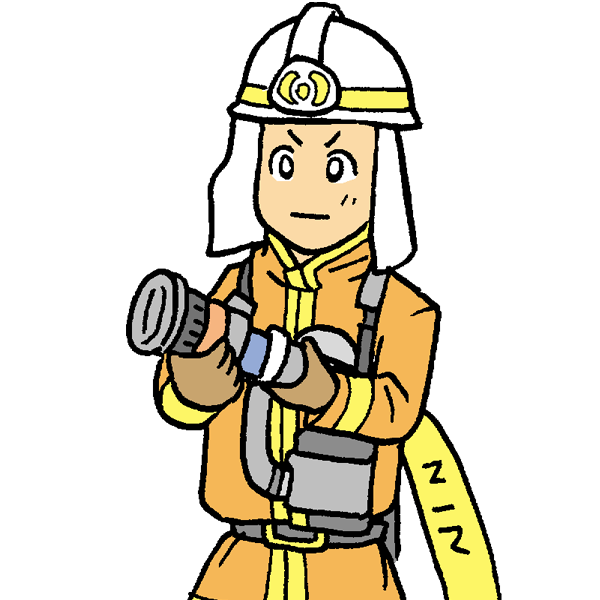 消防士のイラスト かわいいフリー素材が無料のイラストレイン
