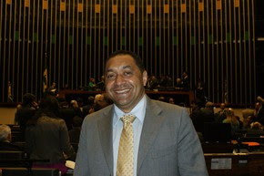 O deputado Tiririca no plenário da Câmara dos Deputados (Foto: Vianey Bentes / TV Globo)
