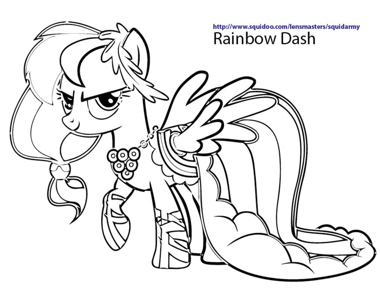 My Little Pony Coloring Pages Applejack - Coloring Home
