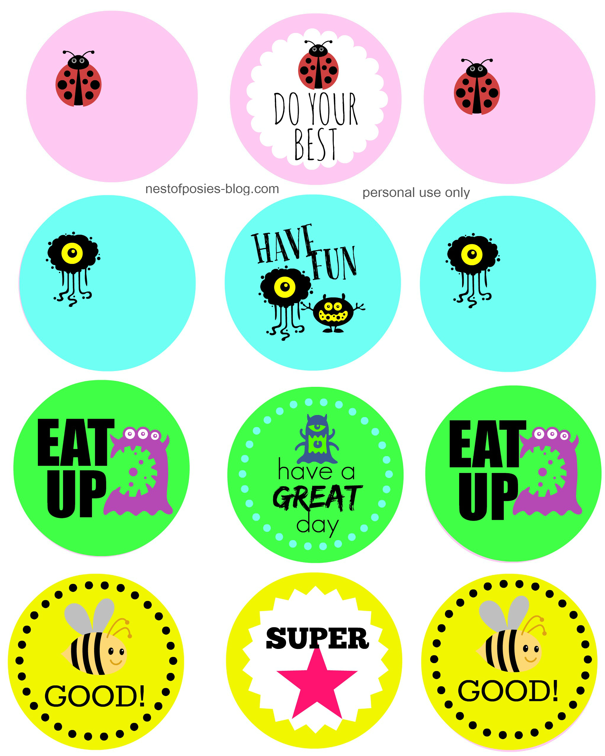 Back to School Printable Stickers Back to School Printable Stickers