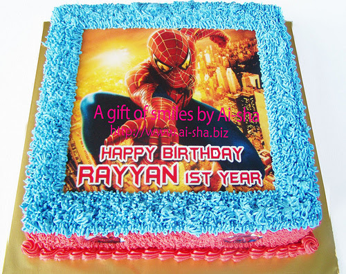 Birthday-Cake-Edible-Image-Spiderman