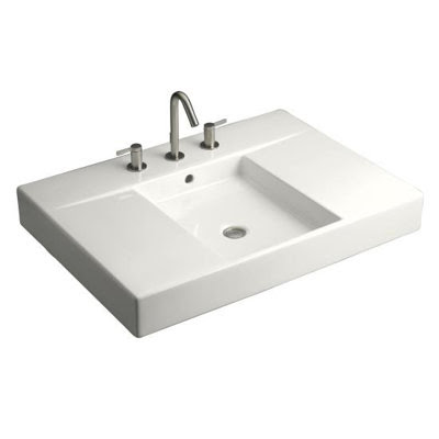 Kohler K-2955-1-0 Traverse Top and Basin Lavatory with Single-Hole Drilling