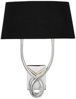 wall sconce with black shade