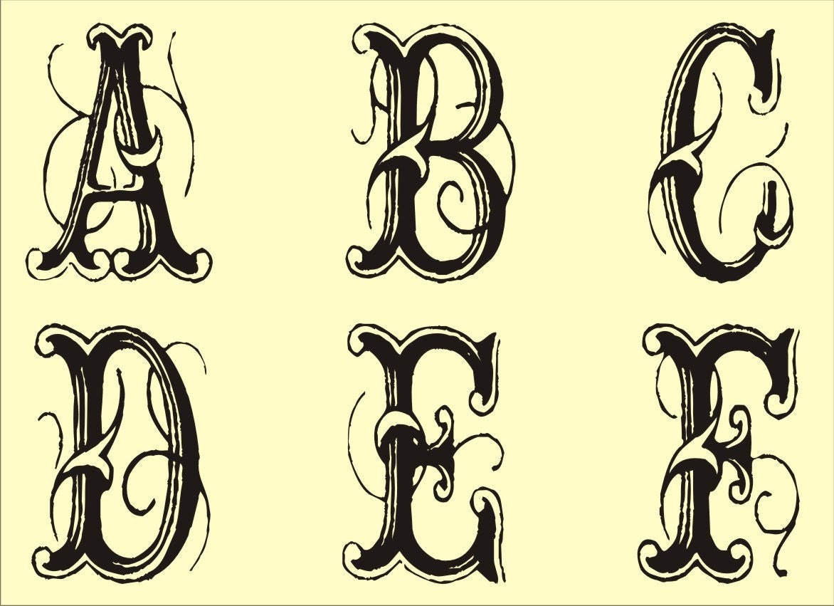 Fancy Letter Stencils | levelings