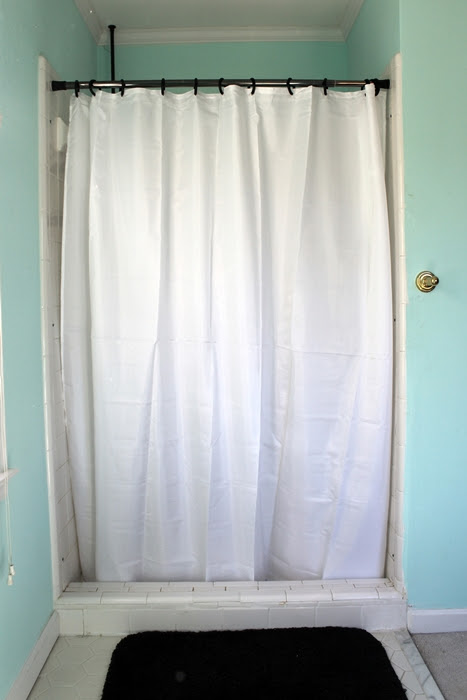 Curtains are an easy diy sewing project. Removing the Shower Door: Breaking Ground in the Master