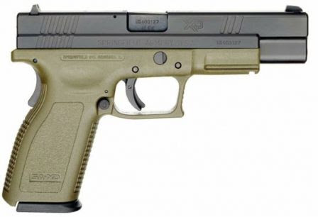 Springfield eXtreme Duty / XD Tactical pistol with 5 inch barrel, caliber .40S&W