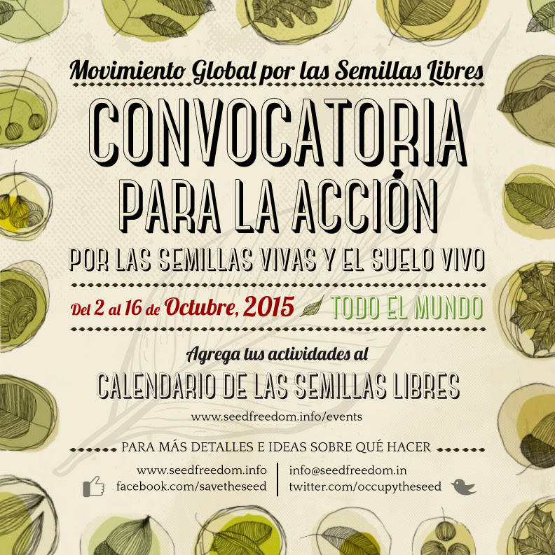 Convocatoria para la Acción por las Semillas Vivas y el Suelo Vivo – 2015