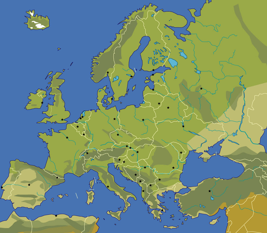 High Resolution World Map Europe And Asia