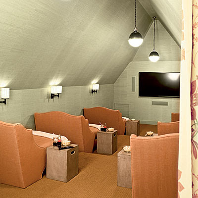 Attic Home Theater | twoinspiredesign