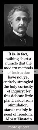 delicate little plant in need of freedom. Einstein quote at DailyLearners.com