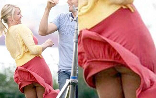 Cameron Diaz é outra famosa que mostrou demais. Foto: SplashNews