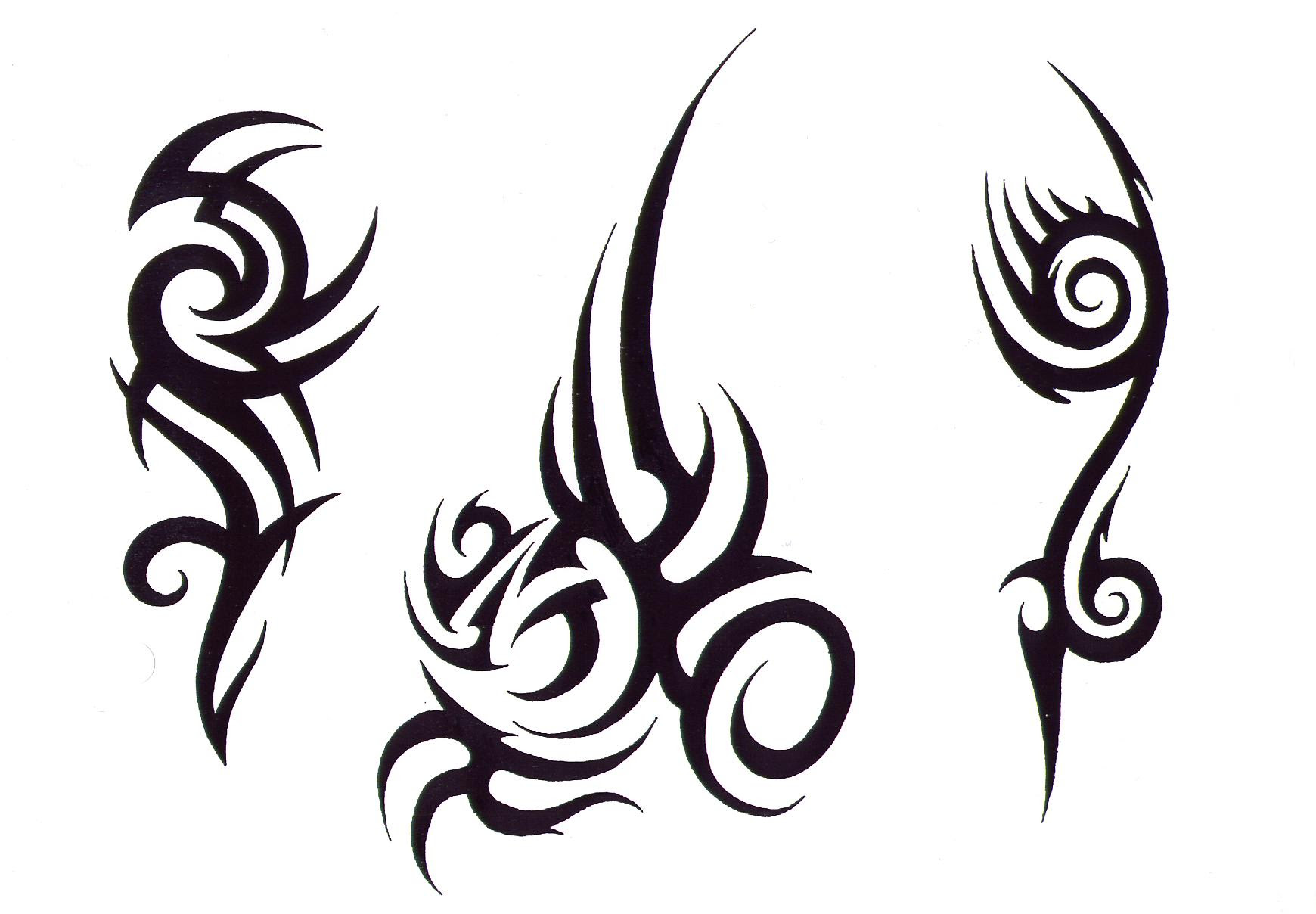 Fire Tribal Tattoo - Cliparts.co