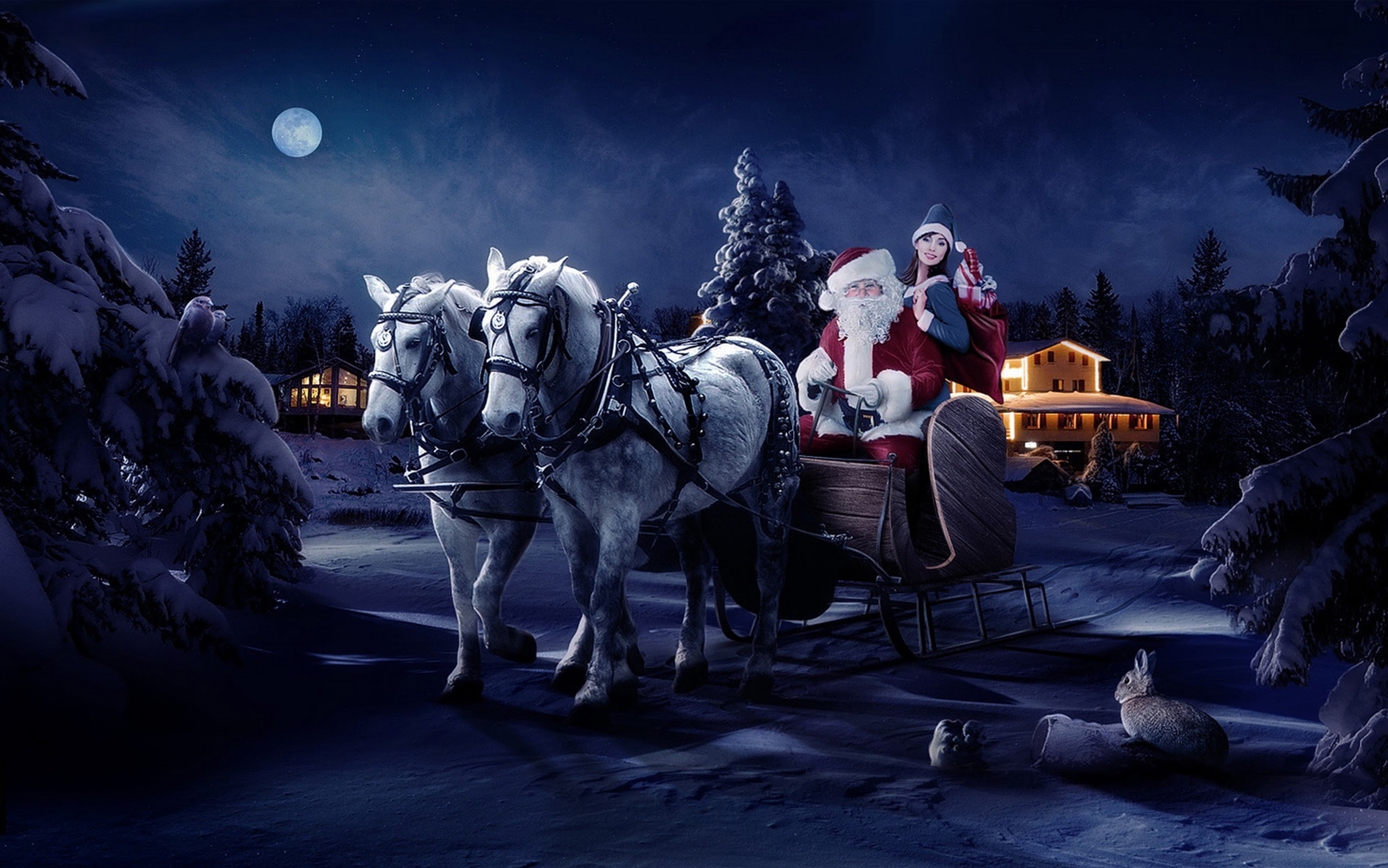 Cute Merry Christmas background Full HD 1080p Wallpapers