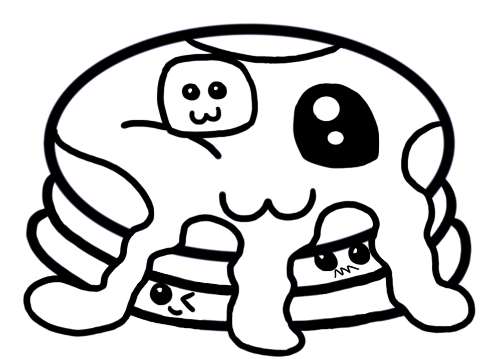 Cute Foods Coloring Pages Free - Coloring Home