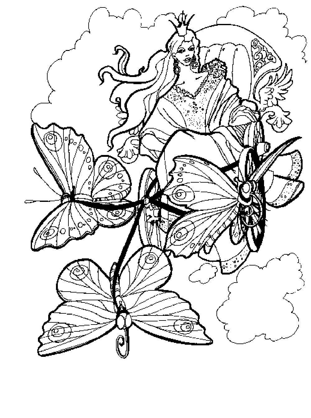 Intricate Butterfly Coloring Pages at GetColorings.com ...