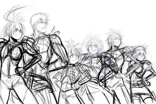 部屋の掃除とpixiv企画キャラ絵ラフ 独立愚連隊ネオヘキサス日記