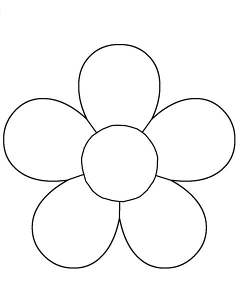  simple flower template free download flower template for childrens