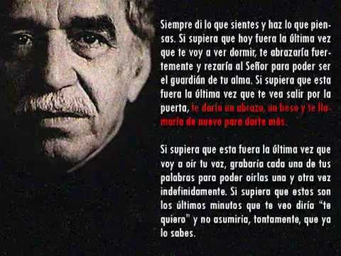 CARTA DE GABRIEL GARCIA MARQUEZ - YouTube