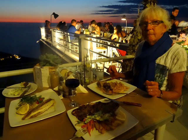 Dinner with a View at Rachi Taverna in Lefkada, Greece