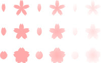Photoshopブラシ 桜 花びら 季節外れですが Flamelanternblog フリー素材