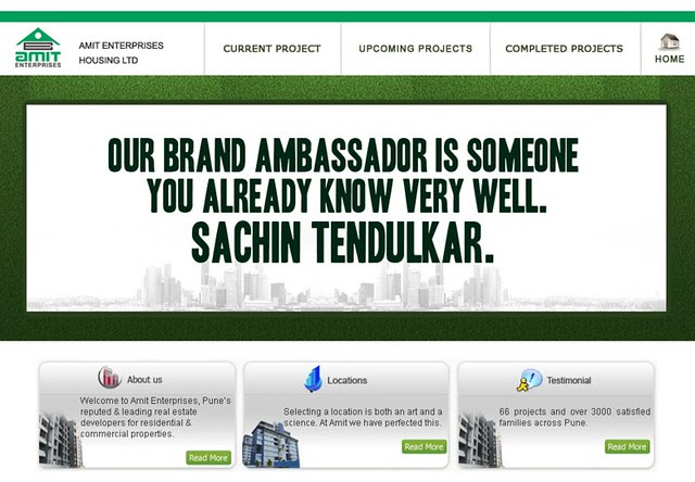 Amit Enterprises Housing Ltd. and Sachin Tendulkar