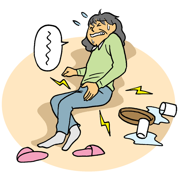転倒のイラスト かわいいフリー素材が無料のイラストレイン