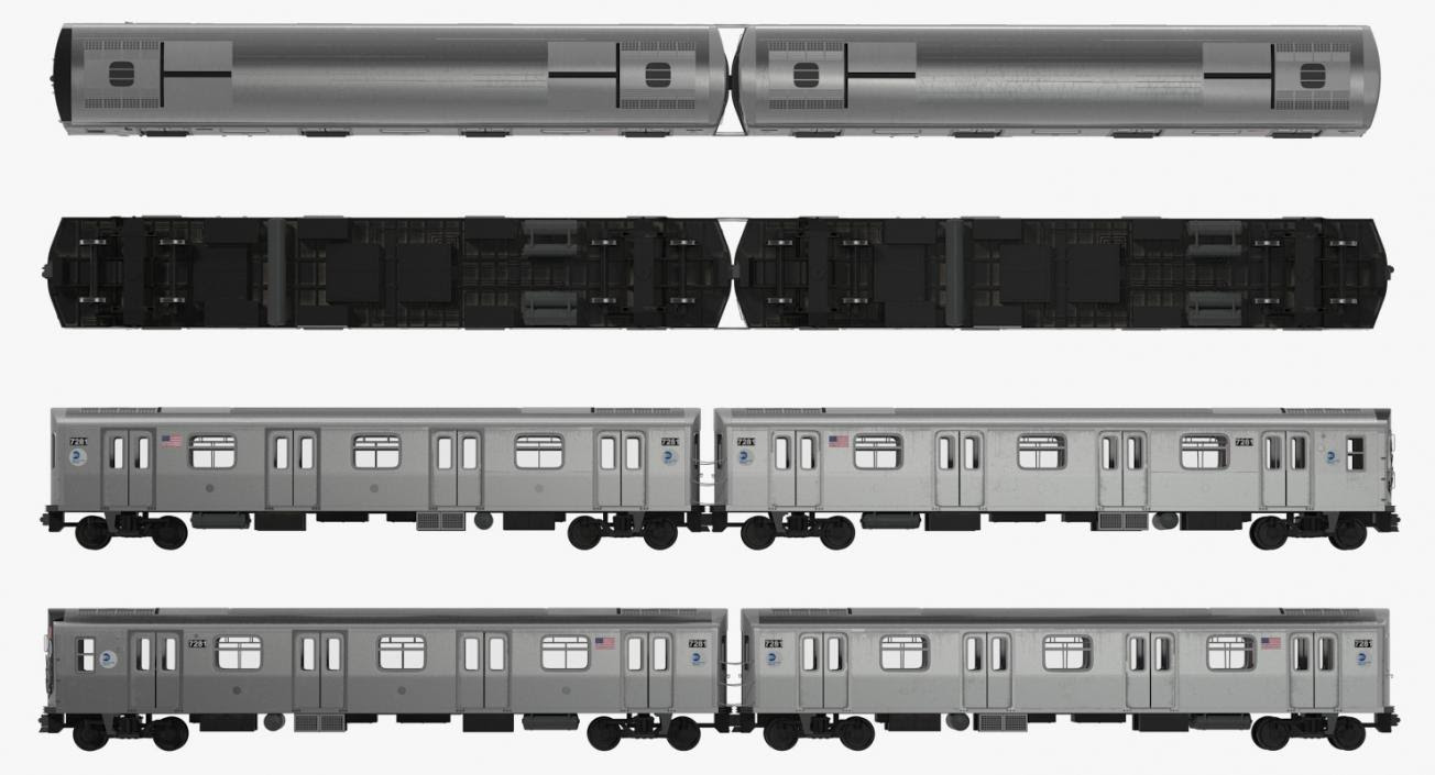 R160 New York City Subway Car 3d Model 3d Molier International
