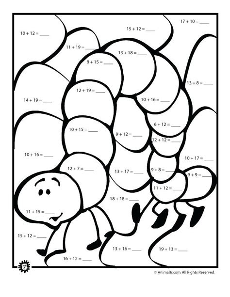  1st grade math worksheets color by number jack cooks multiplication