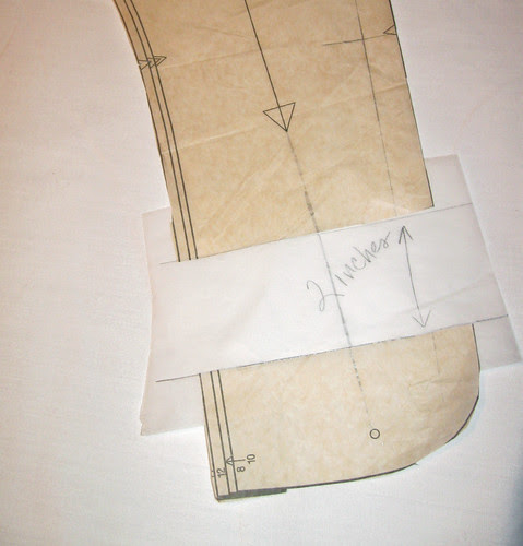 Aqua jacket pattern piece 1