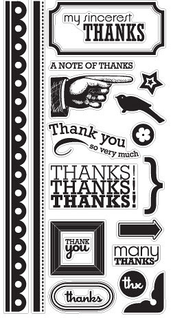AmericanCraftsThanksAcrylicStampSet