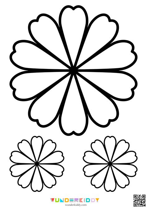  4 petal flower template printable home alqu