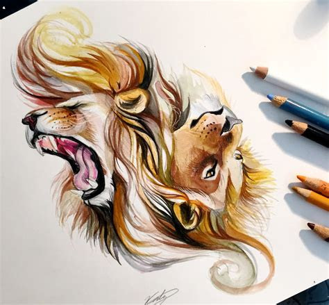 colored pencil drawing art  katy lipscomb inspiration