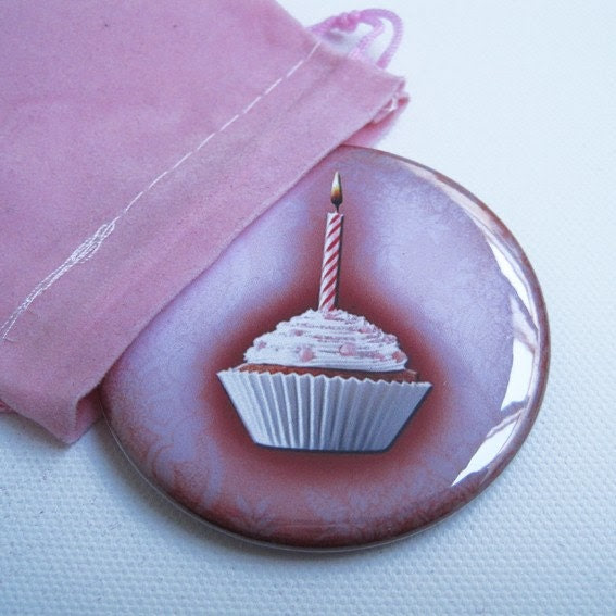 Birthday Cake Pocket Mirror