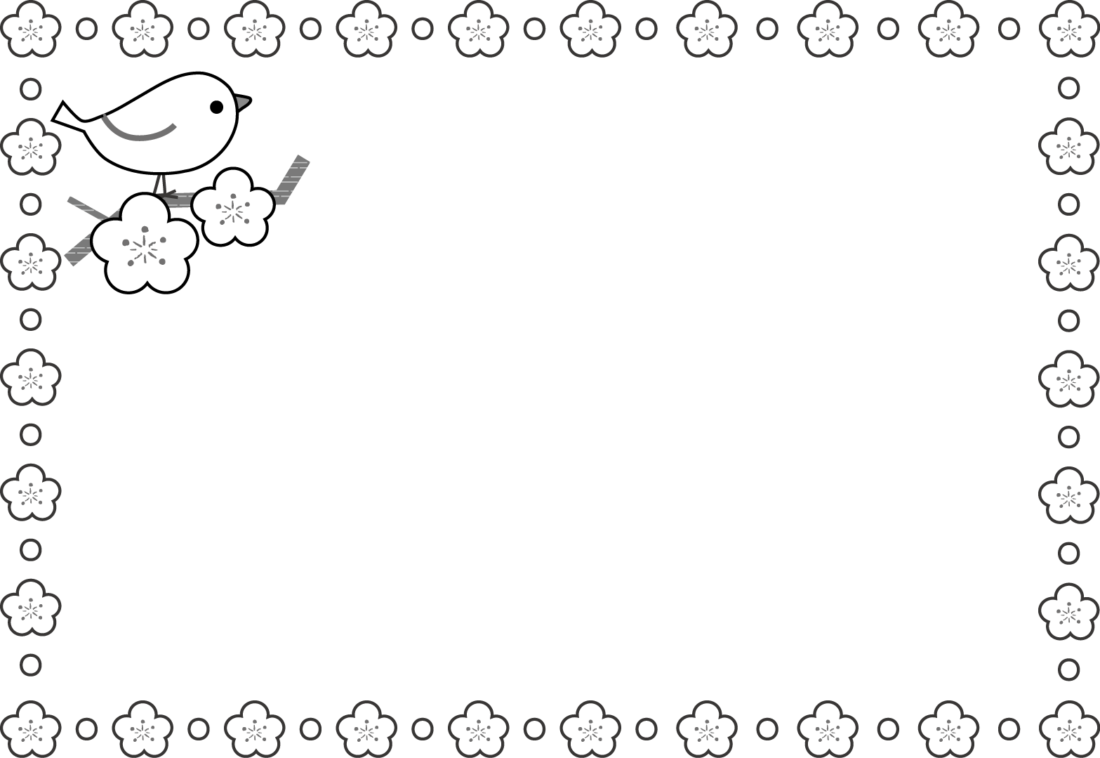 春のイラスト 無料イラスト素材 梅 うぐいす