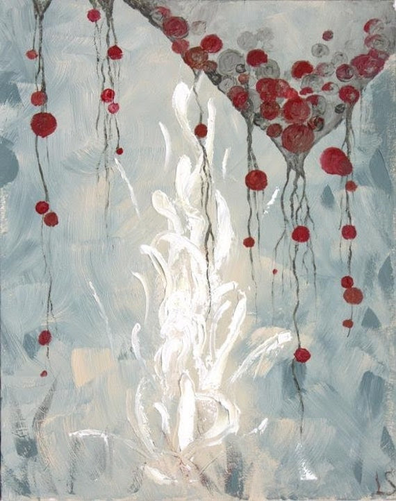 Original Art - Abstract Acrylic Painting on Canvas - Origin of Creativity 16x20
