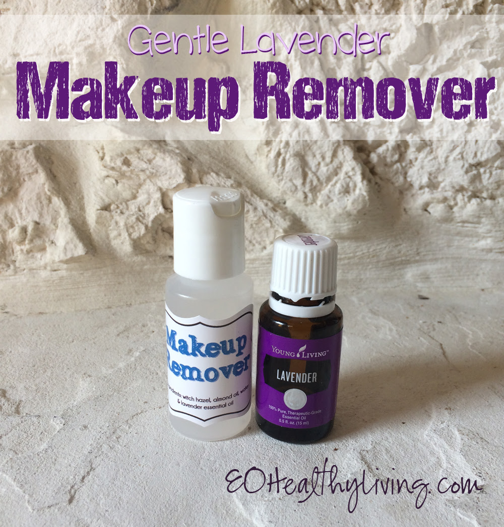 Gentle Lavender Makeup Remover made with Young Living Lavender essential oil